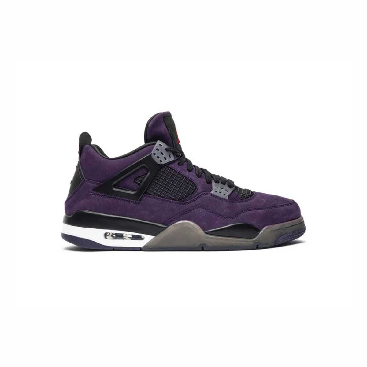 Кросівки Travis Scott x Air Jordan 4 Retro 'Purple Suede - White Midso