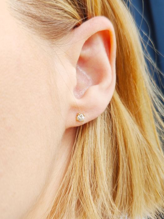 kolczyki złote z brylantami 0,35 ct VS/G wycena CERTYFIKAT