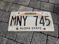 Hawaii Hawaje Tablica Rejestracyjna USA Oryginalna