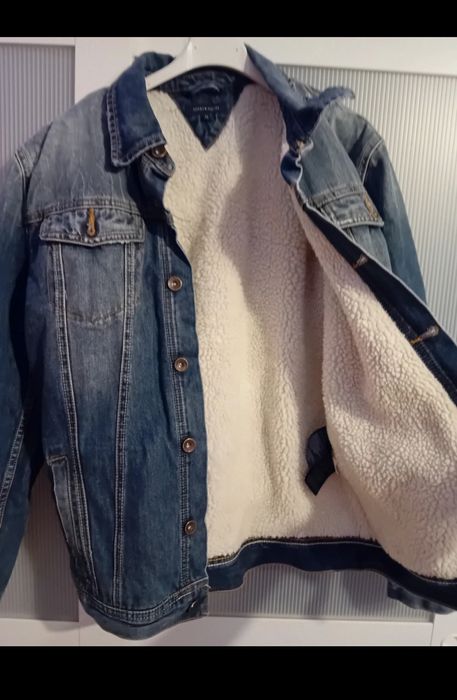 #Tommy Hilfiger kurtka jeansowa ocieplana #zimowa