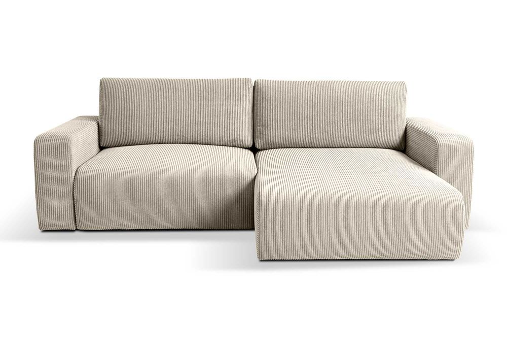 Narożnik GUSTO z funkcją spania i pojemnikiem, tkanina sztruks POSO