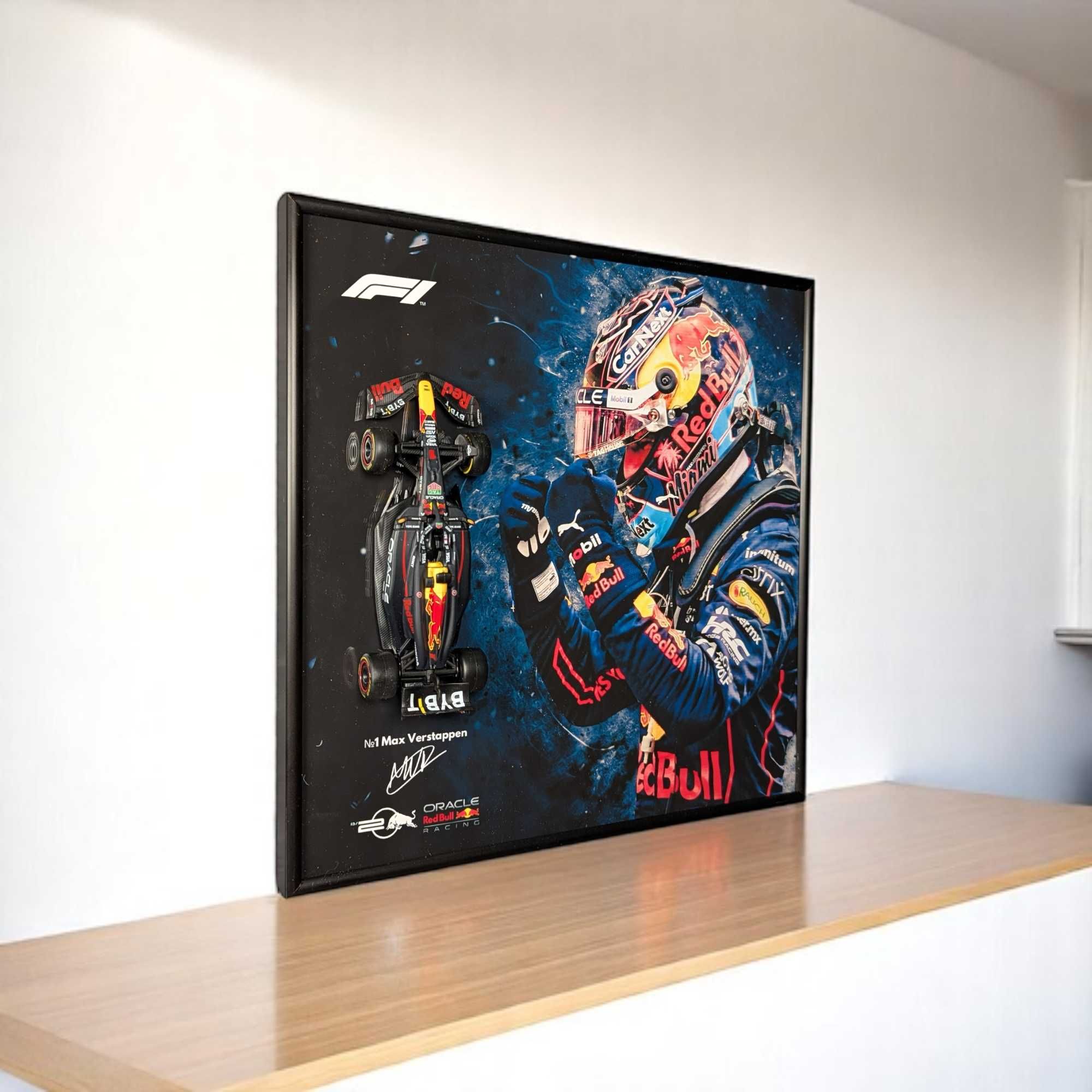 Рамка 2в1 З Bburago F1 Red Bull RB20 2024 1/43 #1 Max Verstappen