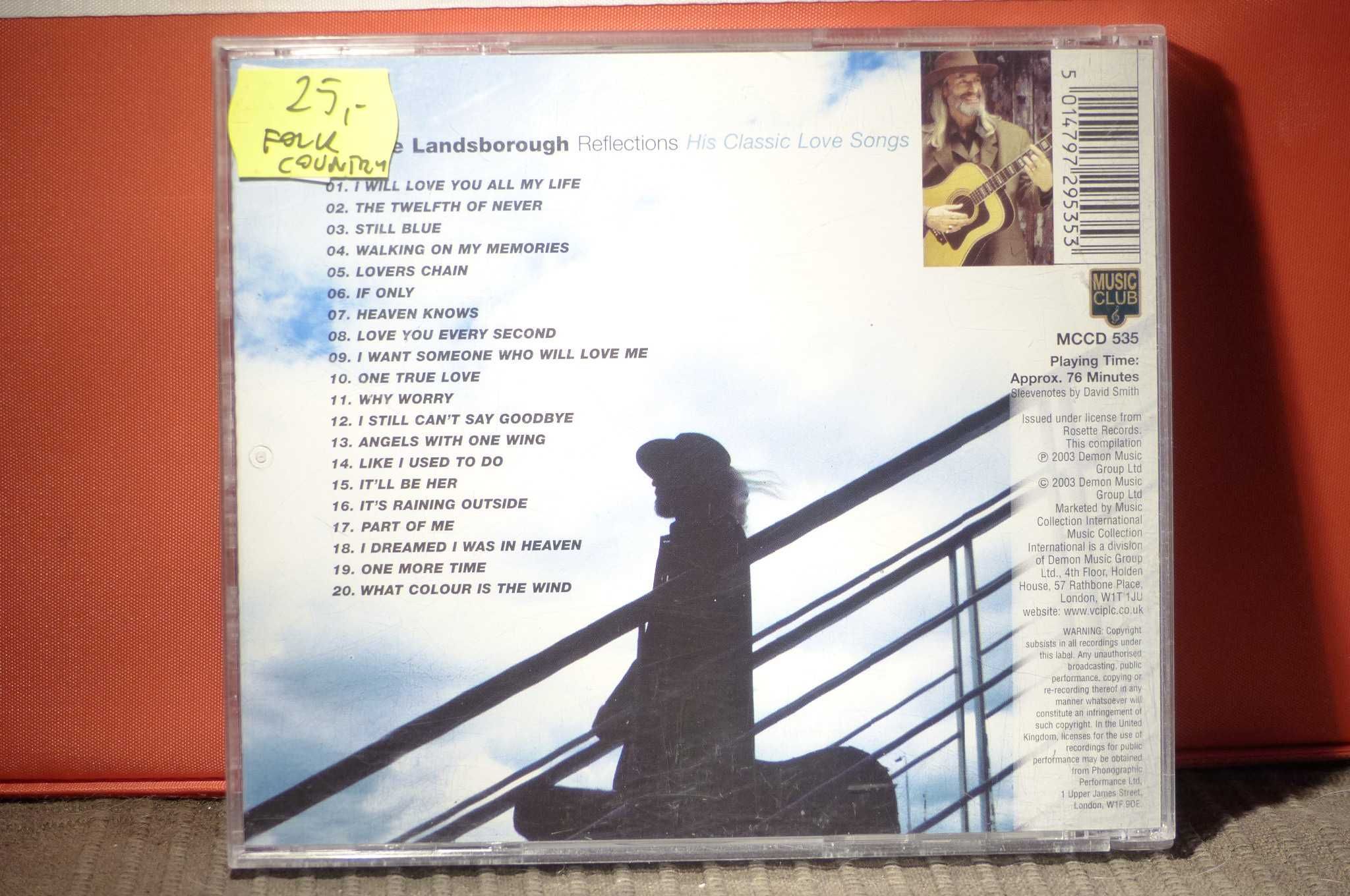 CD Charlie Landsborough Reflections His Classic Love db++