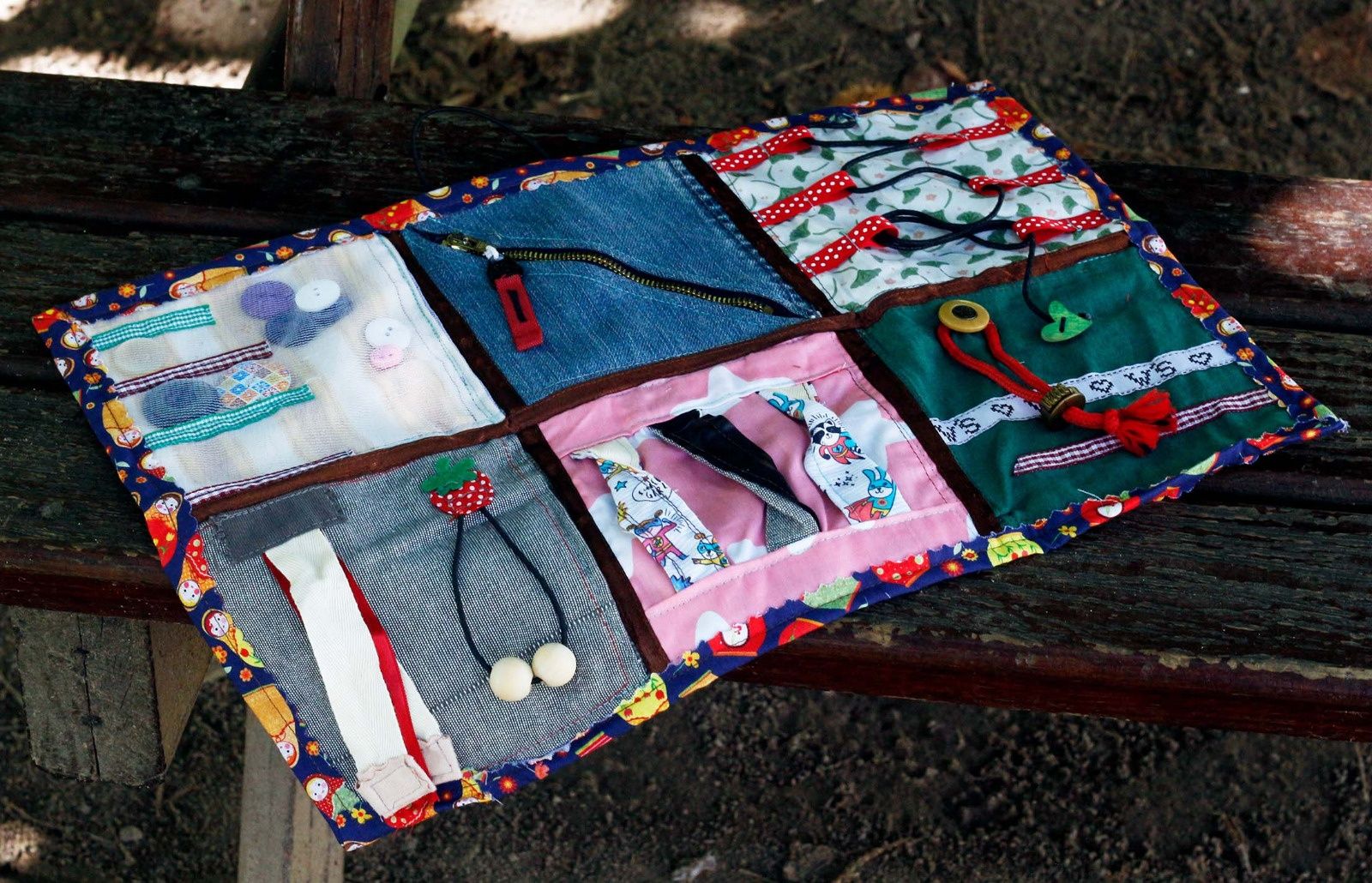 Fidget blanket sensorial para pacientes com demência, Alzheimer o