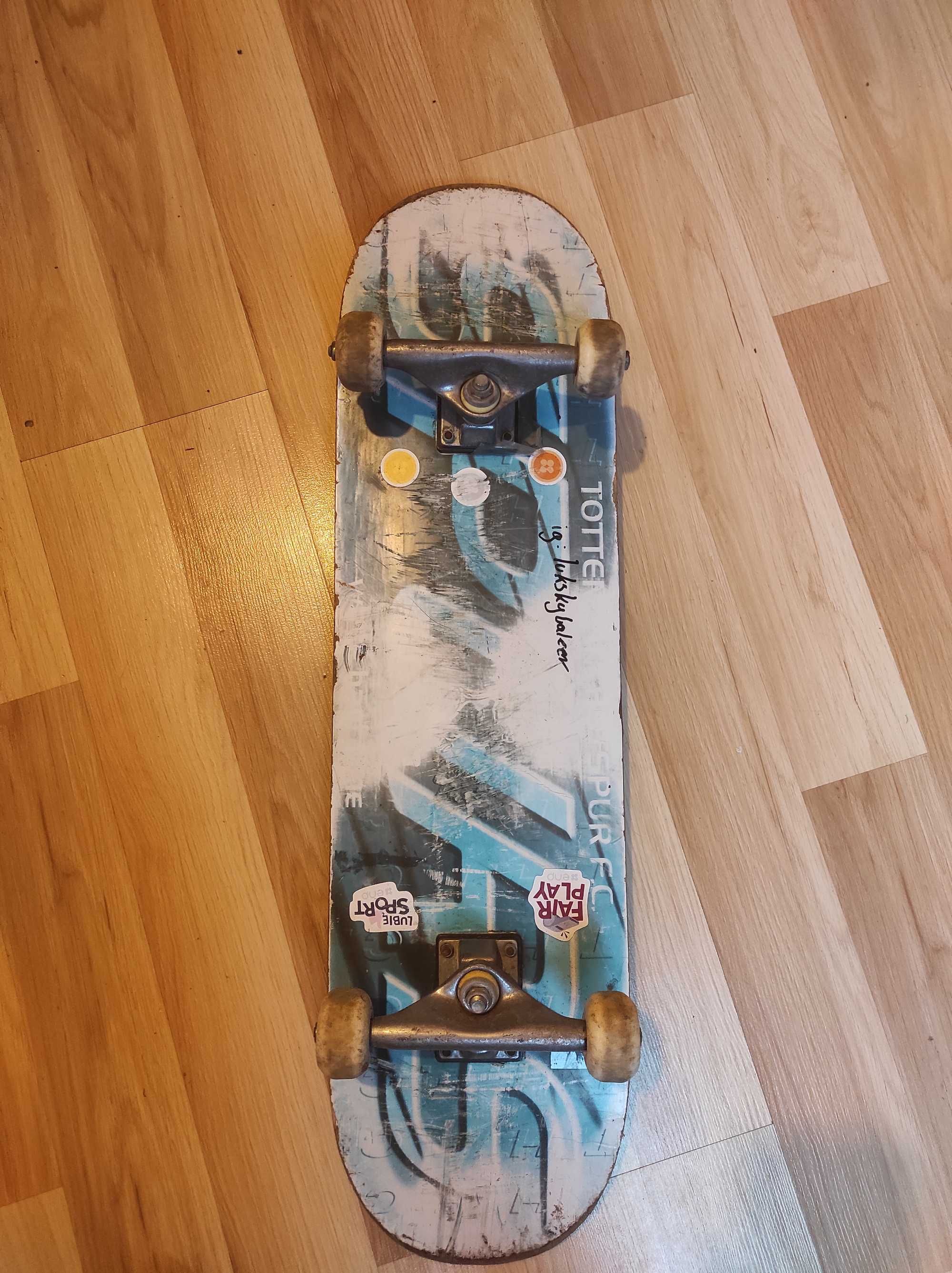 Deska skateboard Tottenham nowe kółka 78cm