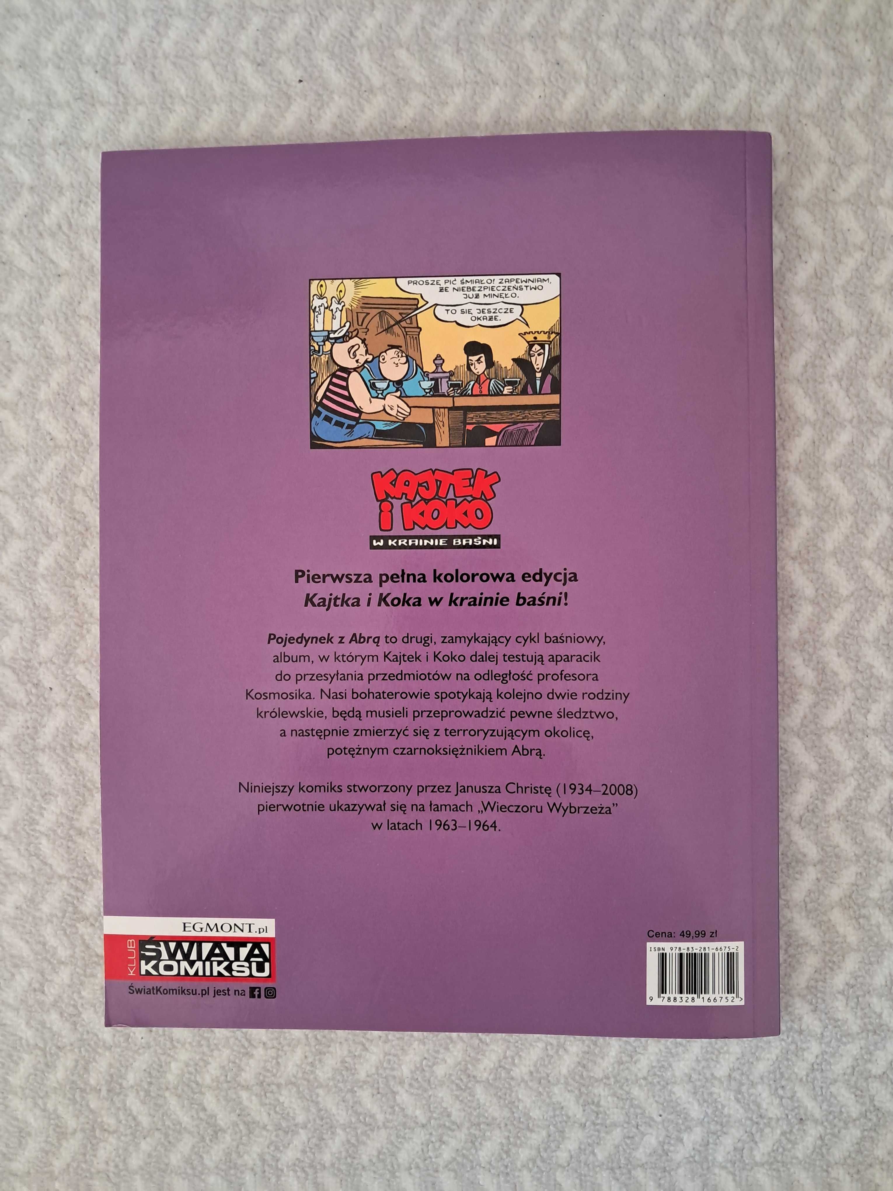 Książka - komiks „Kajtek i Koko – Pojedynek z Abrą” J. Christa