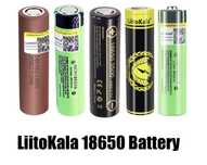 Акумулятори Litokala original, свіжі, розпродаж складу, 18650, 21700