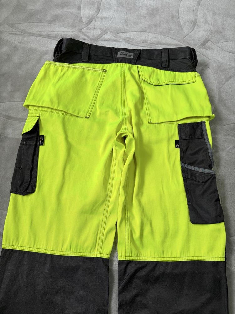 Snickers 3233 Workwear Cordura size 52 spodnie odblaskowe robocze