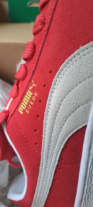 Puma suede clássico vermelho