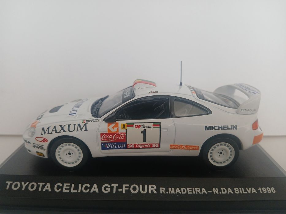 Miniaturas 1/43 Toyota Celica Gt Four   Rui Madeira Rally  de Portugal