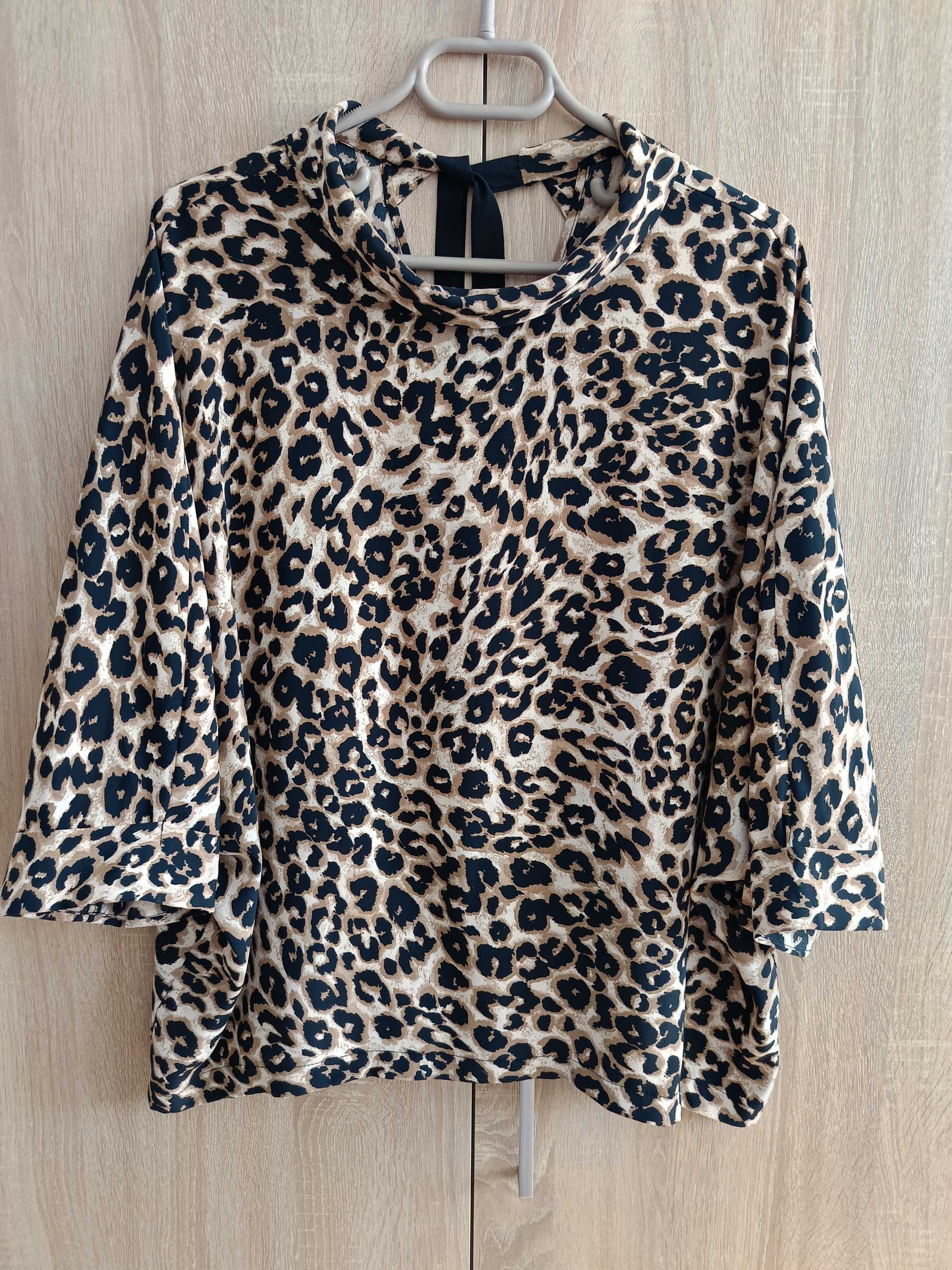 Bluzka panterka xl 42 44 46 włoska zara mohito Orsay Reserved wiązana