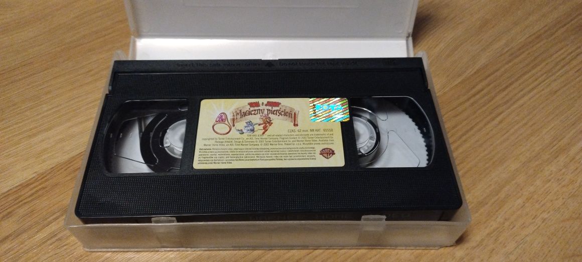 Kaseta wideo VHS bajka Tom i Jerry Magiczny Pierścień