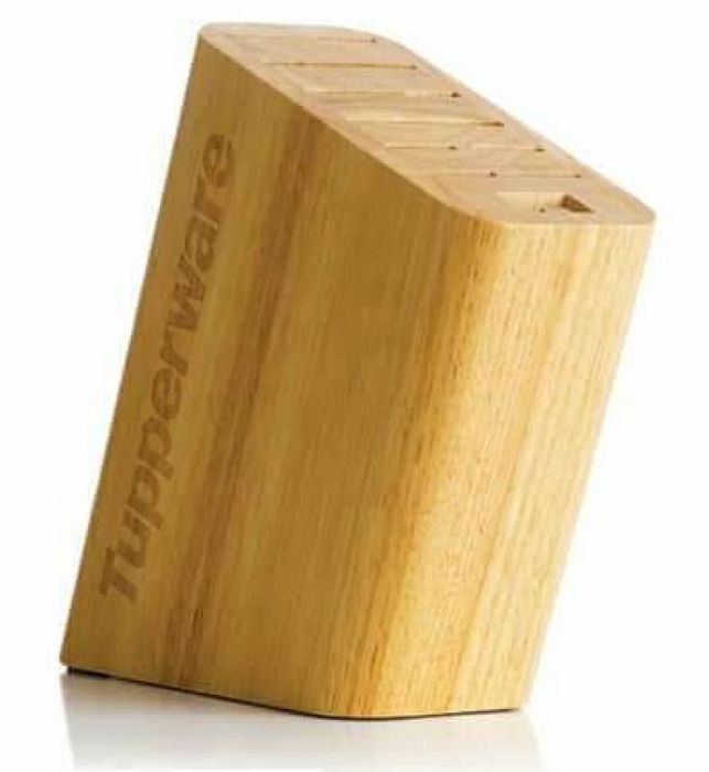 Suporte / Cepo de Madeira para Facas Tupperware