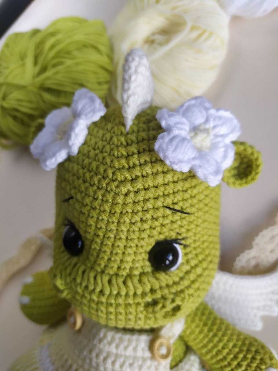 Maskotka, Zabawka, Dinozaur, dino, amigurumi, Handmade, smok