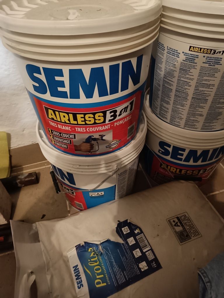 Semin gładź gipsowa 3x25kg + 15l