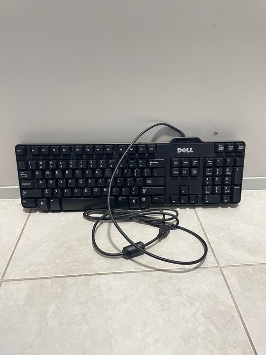 Teclado de fio dell, e compac