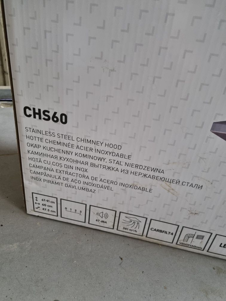 Okap kuchenny chs60 Cooke & Lewis nowy
