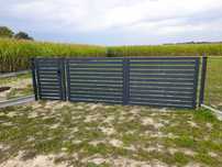 Brama skrzydłowa furtka palisadowa panelowa