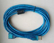 Удлинитель USB 2.0 АМ/AF с ферритом cиликоновая изоляция длина 3 метра