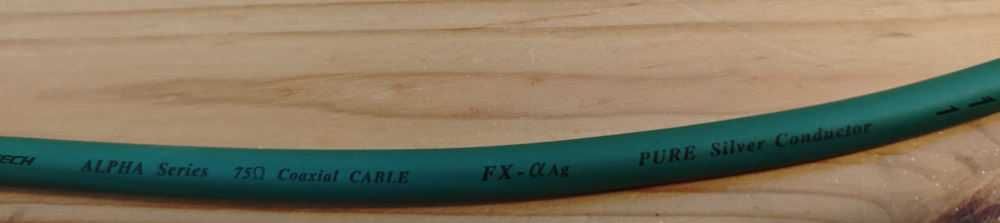 Interkonekt coaxial Furutech FX-Alpha Ag 75Ohm CZYSTE SREBRO - 50cm