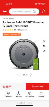 Roomba i5 | cinza texturizado