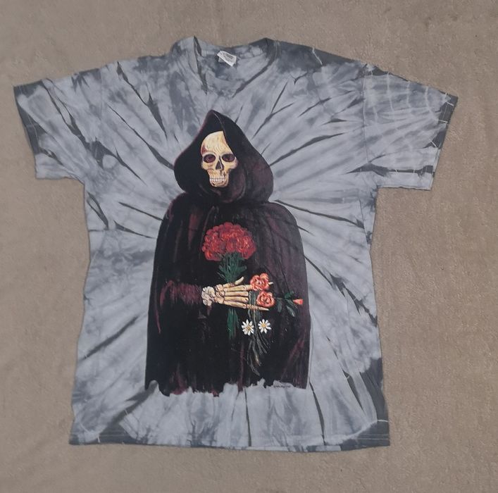 Kanye West Yeezus Grim Reaper Skull Roses Tour Tee Adult M