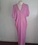 Vestido de verão  em linho., rosa fucia