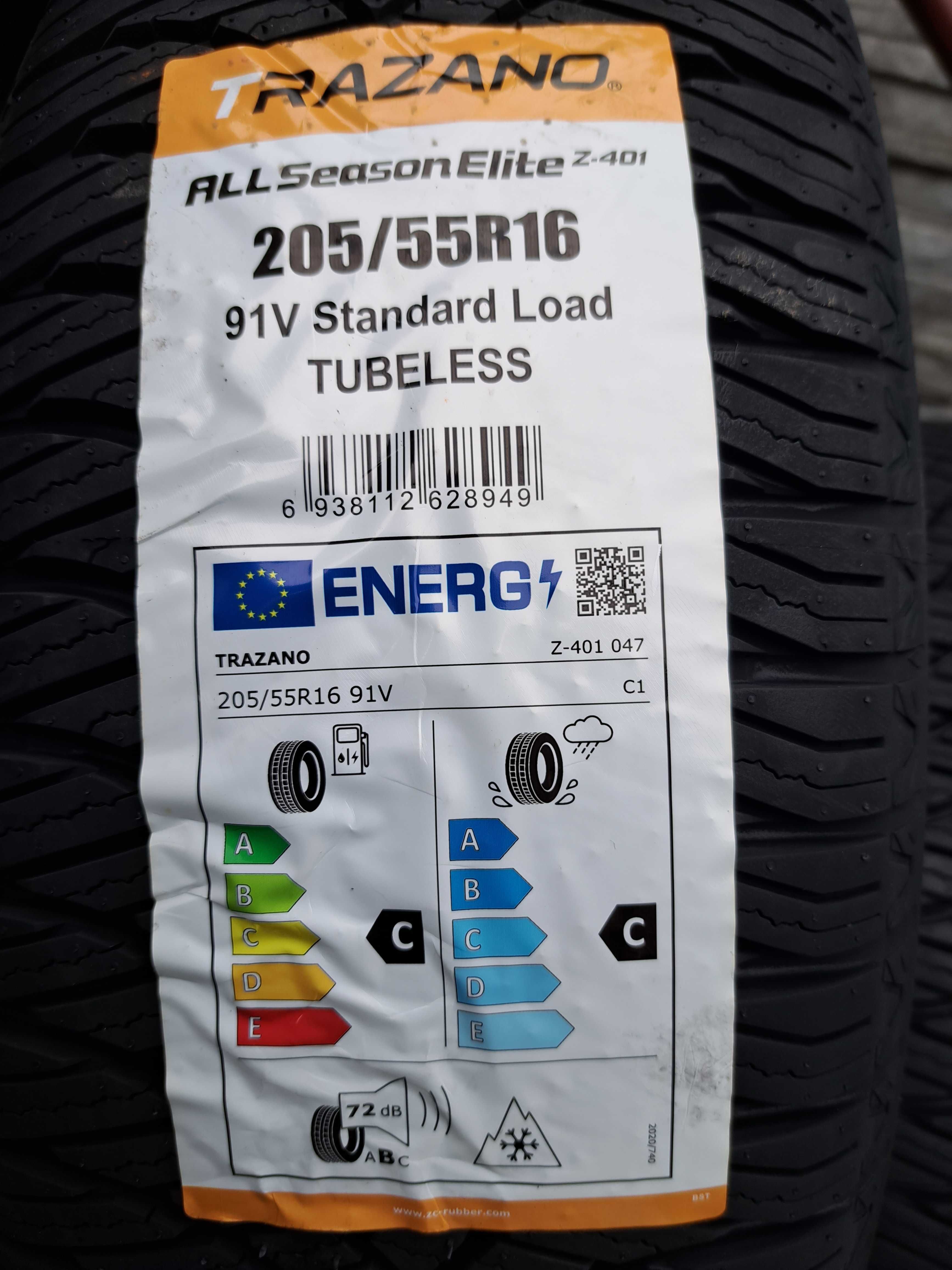 4 Opony NOWE wielosezonowe 205/55 R16 Trazano Montaż Gratis!