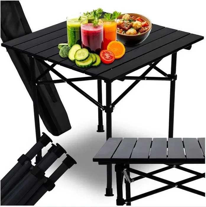 STÓŁ STOLIK SKŁADANY Kempingowy Balkonowy Turystyczny Przenośny