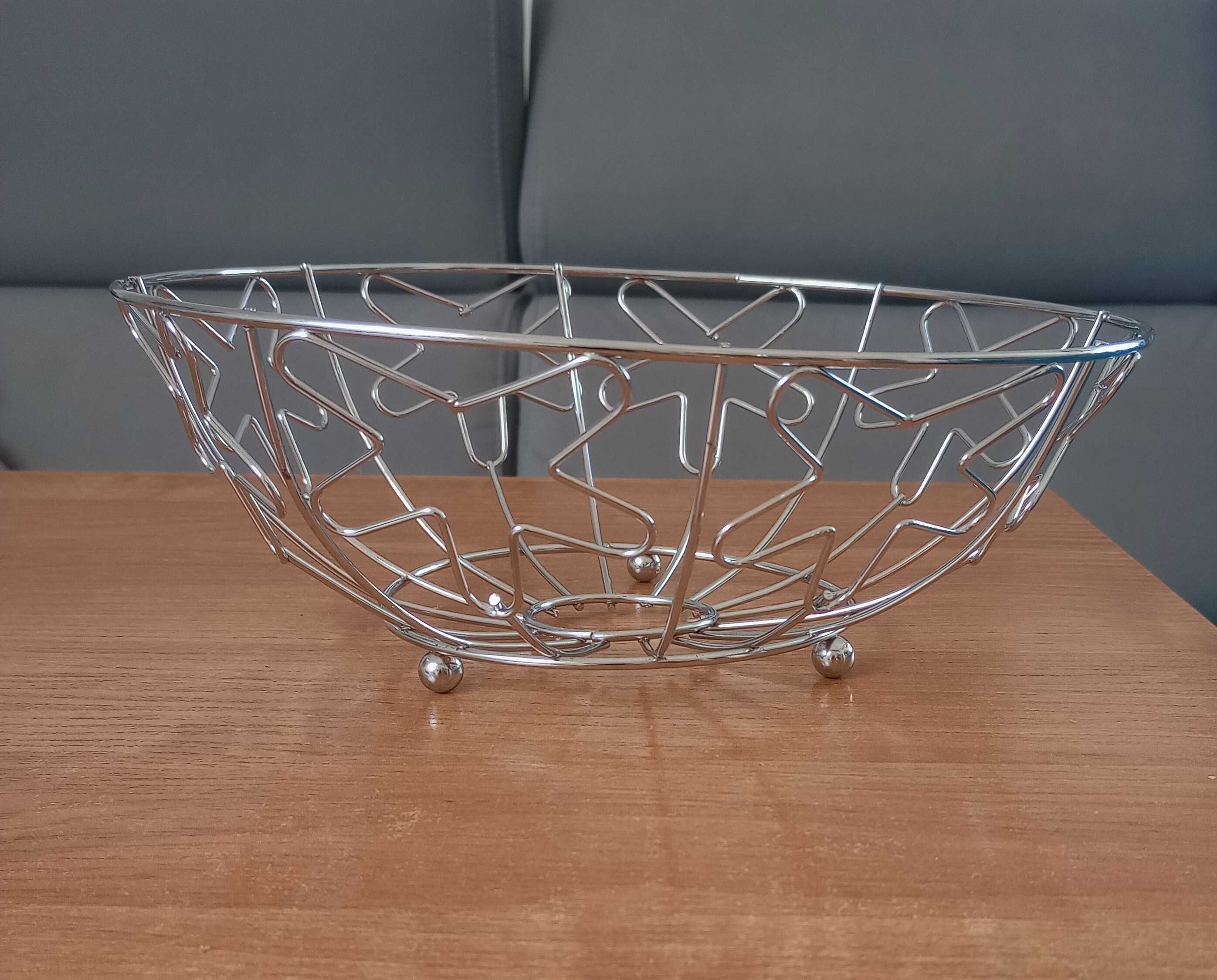 koszyk na owoce  25 cm metalowy