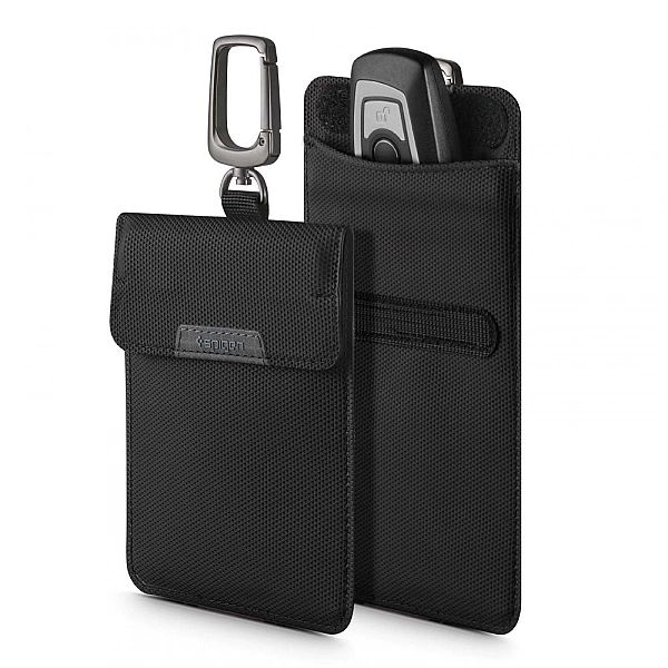 Etui Klatka Faradaya Spigen Pouch Keyless RFID Signal Blocker Black