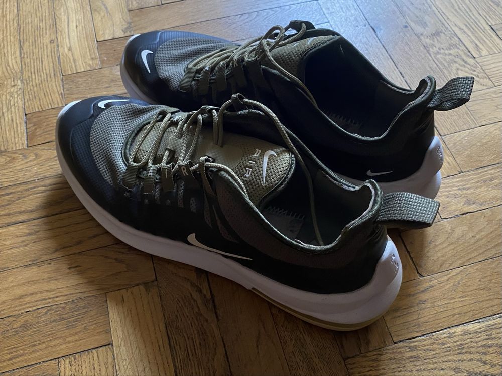 Кроссовки Nike Air Max Axis, Найк, Эир, Аир, чёрный, оливковый.