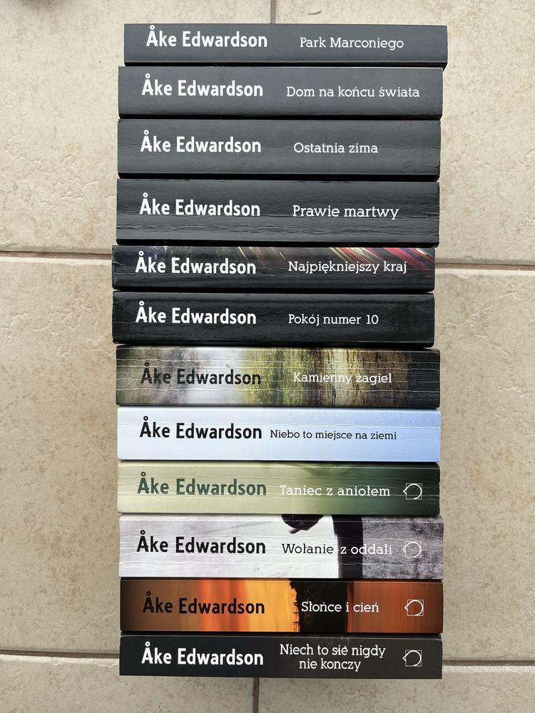 12 x Ake Edwardson zestaw książek Komisarz Winter