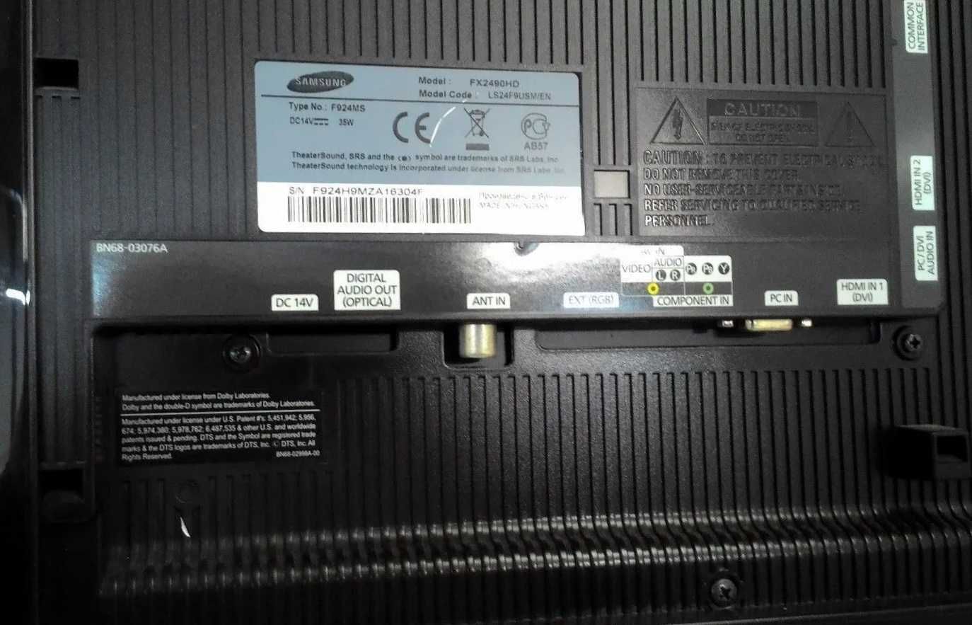 TV/Monitor 24'' Samsung HDTV Led  FX2490HD