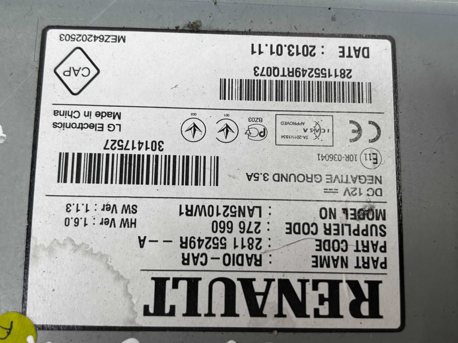 Radio Renault Clio 4