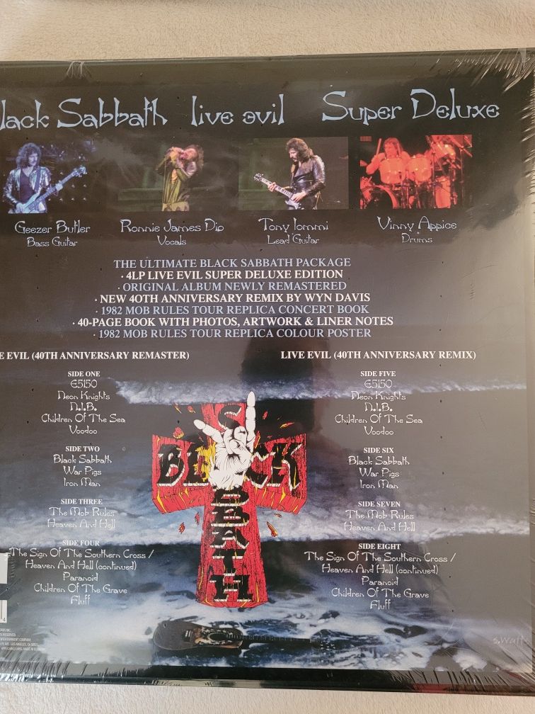 Winyl Black Sabbath Live Evil Box  4LP Deluxe Edition