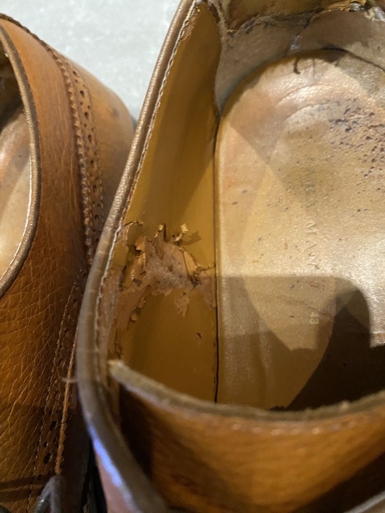 Pantofle skórzane Zara