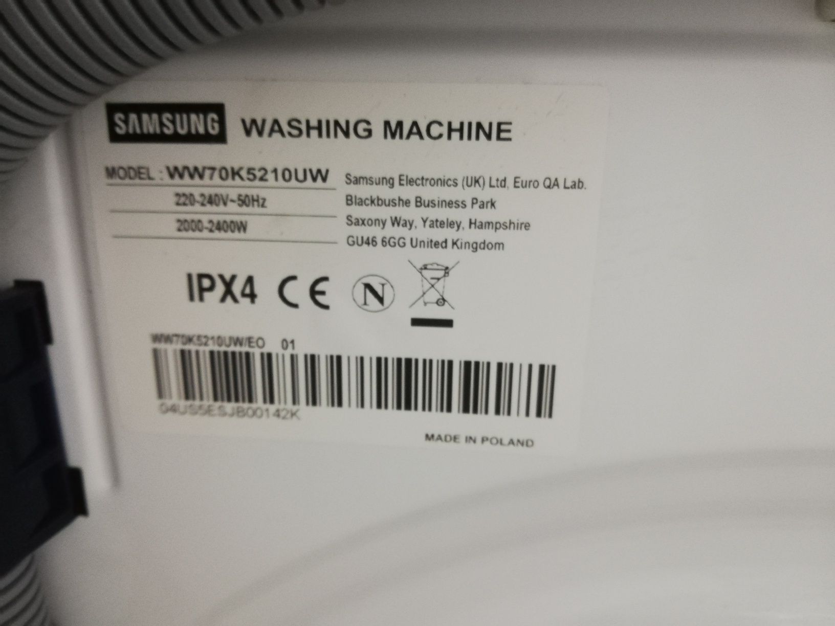 Pralka SAMSUNG 7kg 1200ob A+++ |12msc |BD stan |Dowóz