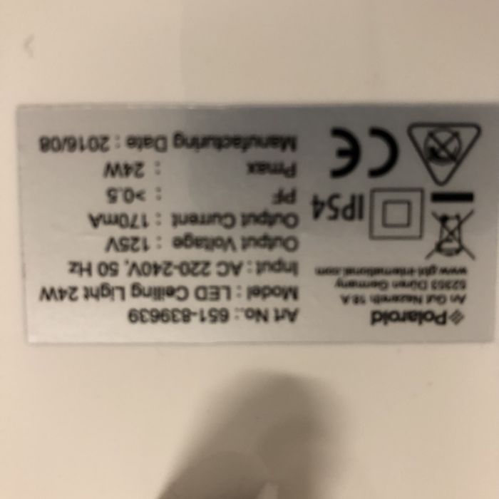 Candeeiro led Polaroid