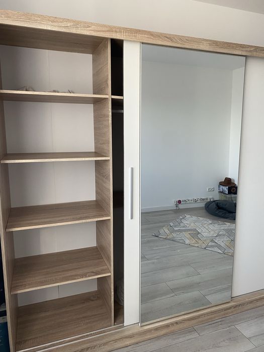 Szafa 250 cm z lustrem drzwi przesówane