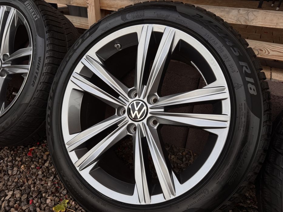 Felgi Koła 18 5x112 VW Oryginał Arteon Passat Tiguan Opony Zimowe