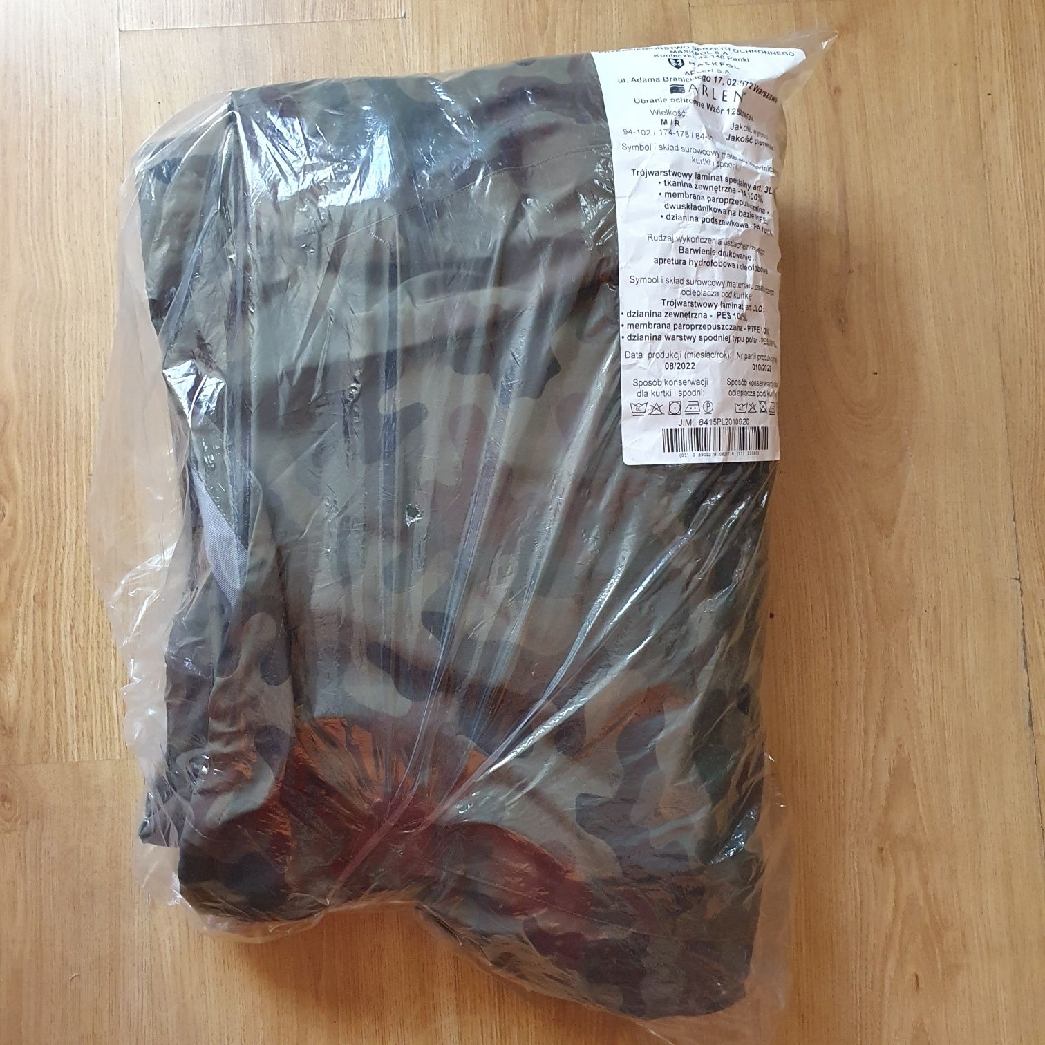 Wojskowe ubranie ochronne (tzw goretex) wz 128Z/MON  M/R nowe