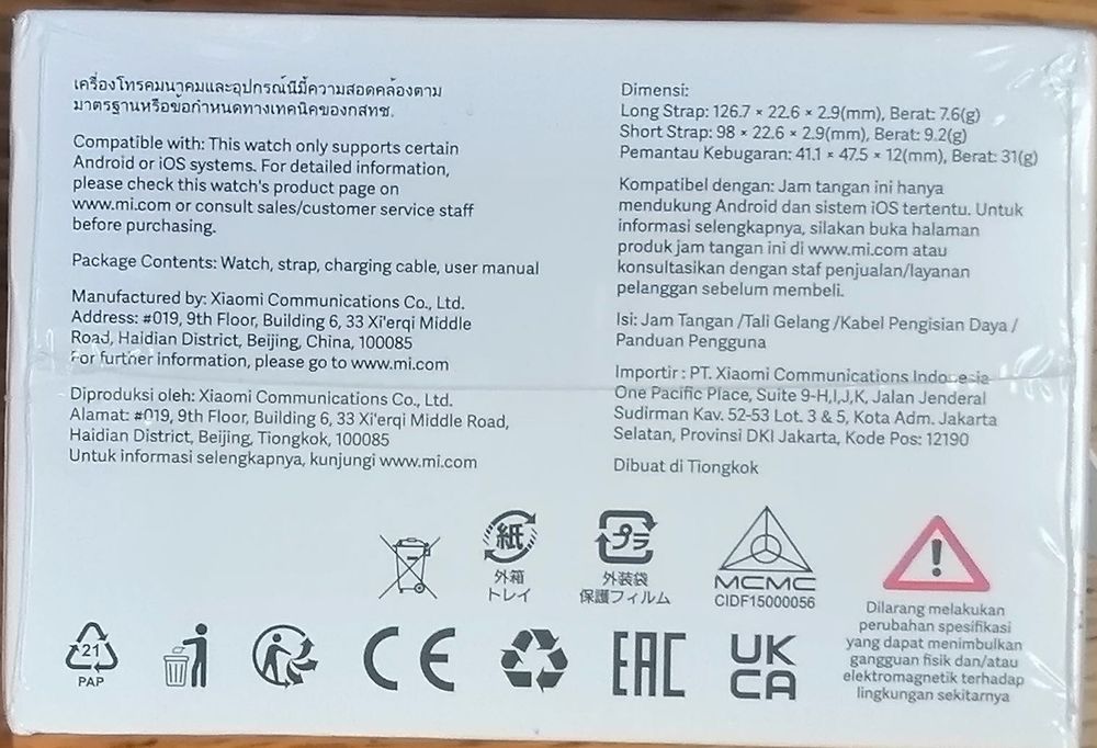 Smartwatch XIAOMI Redmi Watch 4- novo, 3 anos de garantia