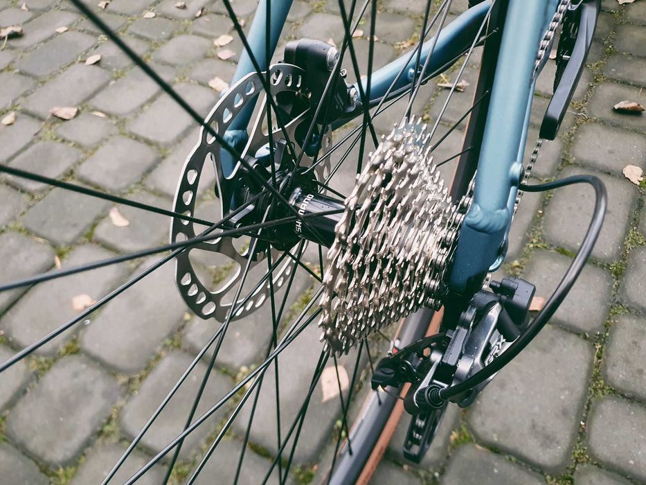 Romet Aspre 3.0, niebieski, rozm. 48, 56, gravel, shimano grx