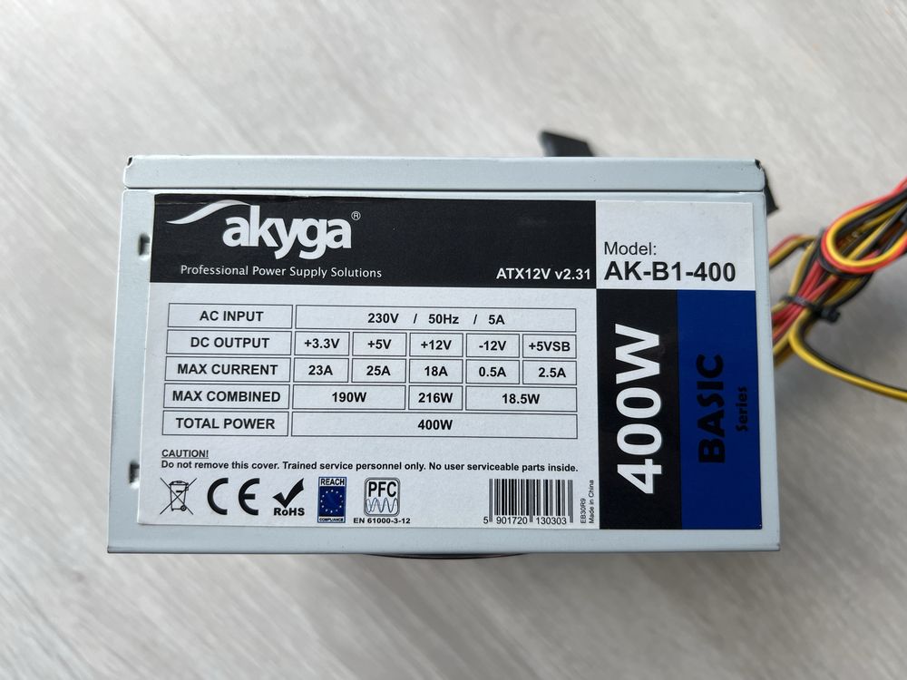 Zasilacz komputerowy Akyga AK-B1-400