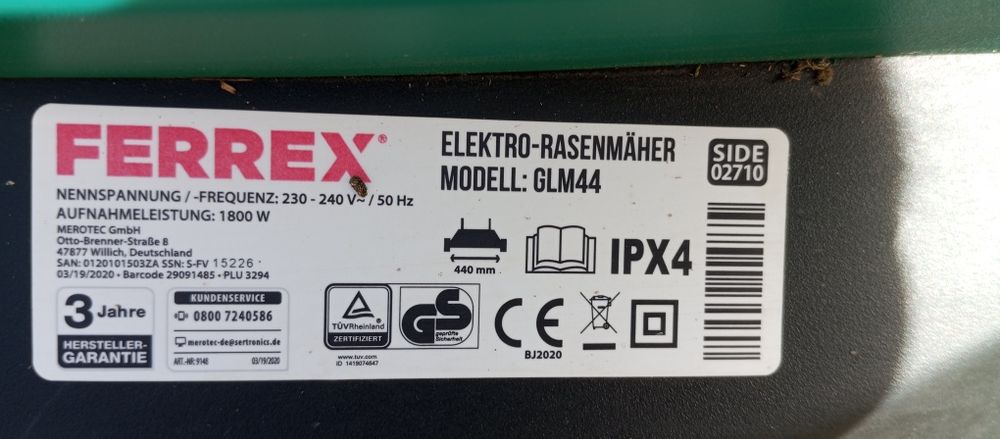 Kosiarka Ferrex 1800W