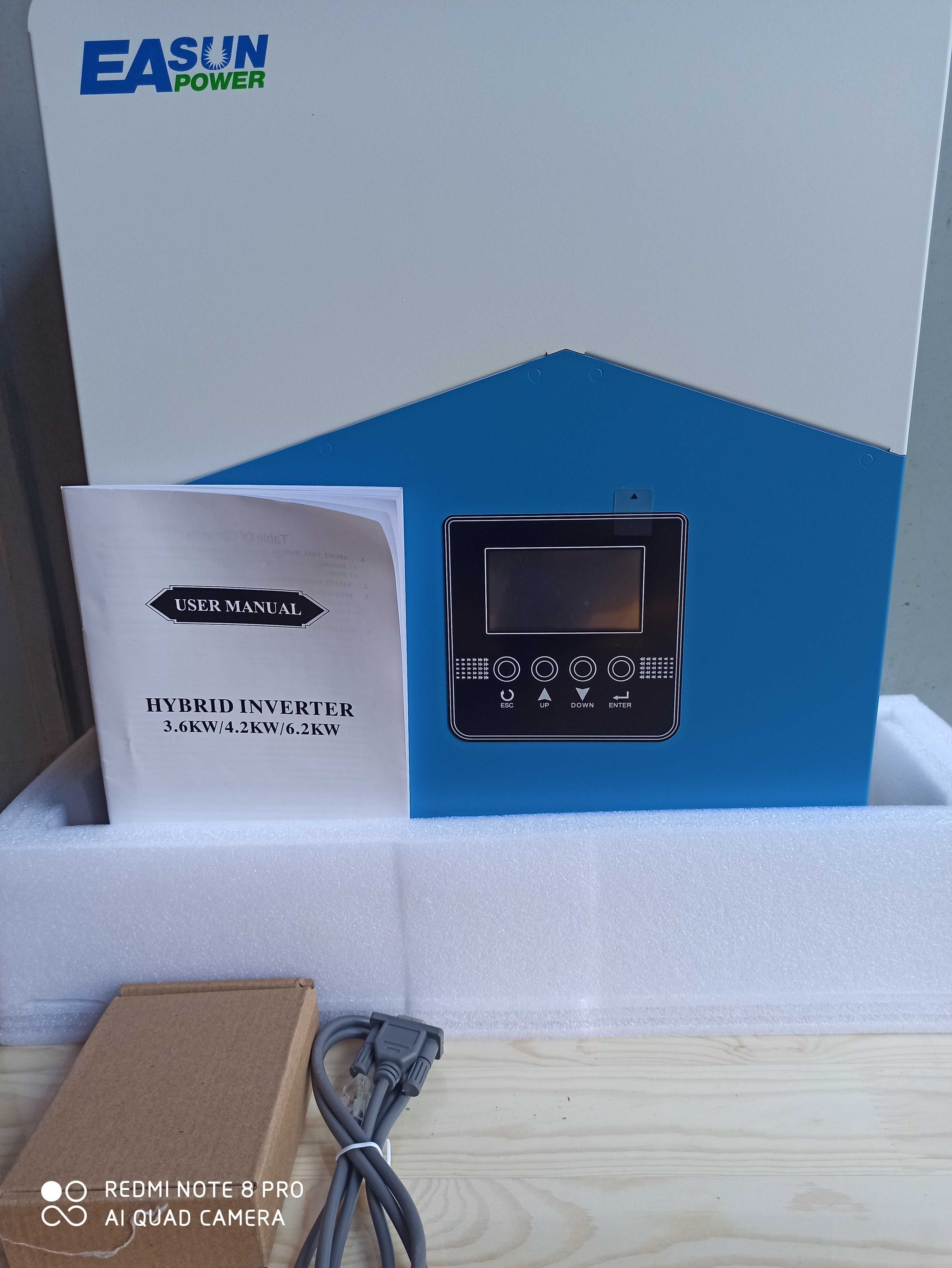 Inwerter WiFi SMH 6,2KW 48V 2 x 230V, pracuje bez Akumulatora