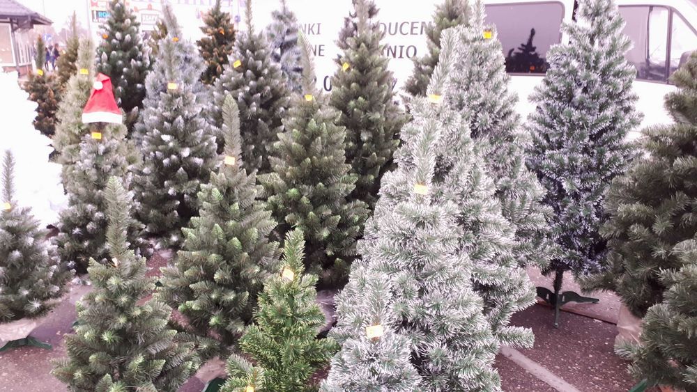 choinka sztuczna SLIM polski producent stoisko firmowe OKAZJA