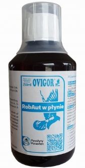 RobAut w płynie dla gołębi NA ROBAKI Ovigor 250 ml