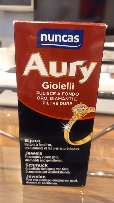 Środek płyn do czyszczenia biżuterii złota diamentów kamieni nuncas Au